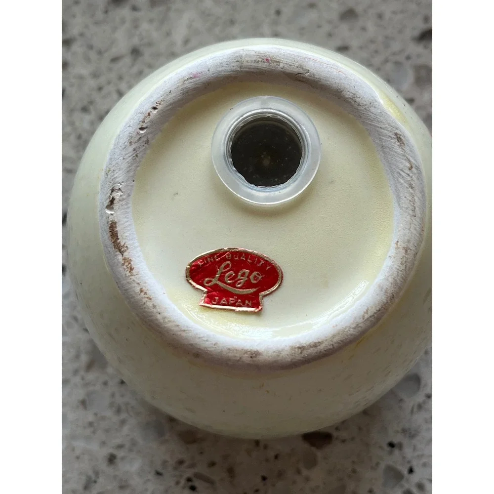 Vintage LegoJapan Ceramic Egg Salt and Pepper Shakers
